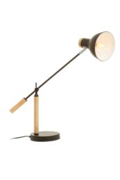 Orsina Matte Table Lamp, Easy to Assemble Bedside Table Light, Lamp for Table Living Room in Black - thumbnail 2