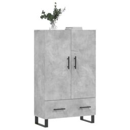 Berkfield Home Highboard Concrete Grey 69.5x31x115 cm Engineered Wood - thumbnail 3