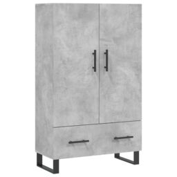 Berkfield Home Highboard Concrete Grey 69.5x31x115 cm Engineered Wood - thumbnail 2