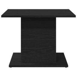 Berkfield Home Coffee Table Black Oak 55.5x55.5x40 cm Engineered Wood - thumbnail 5