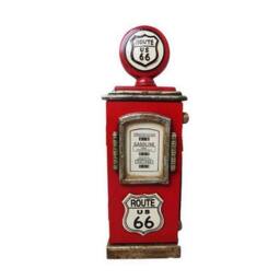 Minster Toscano Route 66 Gas Pump Big Boy Toy Key Box - L15 x W15 x H48 cm in Red - Size: 1 Pack - thumbnail 1