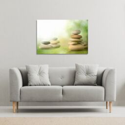 Benjamin Tate Design Rock Garden (Canvas Print) / 31 x 41 x 4cm in Natural - Size: 31 x 41 x 4 cm - thumbnail 1