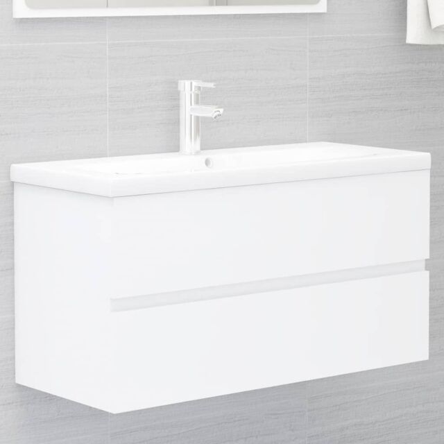 Berkfield Home Sink Cabinet White 90x38.5x45 cm Engineered Wood - image 1