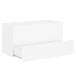 Berkfield Home Sink Cabinet White 90x38.5x45 cm Engineered Wood - thumbnail 4