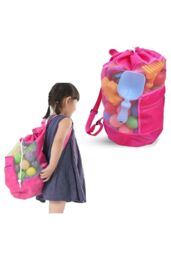 Doodle Nylon 'Toy Storage Bag & Play Mat' in Pink - Size: Large - thumbnail 2