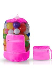 Doodle Nylon 'Toy Storage Bag & Play Mat' in Pink - Size: Large