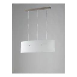 Netlighting AMSTERDAM 3 Light Straight Bar Pendant Ceiling Light White 63x20cm - Size: 63x20 cm - thumbnail 2