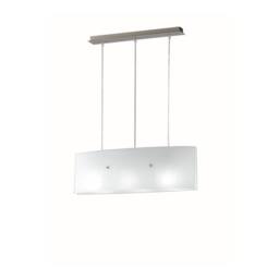 Netlighting AMSTERDAM 3 Light Straight Bar Pendant Ceiling Light White 63x20cm - Size: 63x20 cm - thumbnail 1