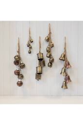 KDMD Metal Gold & Copper 5 Bell Hanging Garland - thumbnail 2