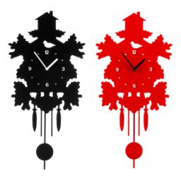 Orsina Maison by Premier Red Acrylic Pendulum Wall Clock - thumbnail 2