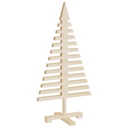 Berkfield Home Wooden Christmas Tree for Decoration 90 cm Solid Wood Pine in Brown - thumbnail 6