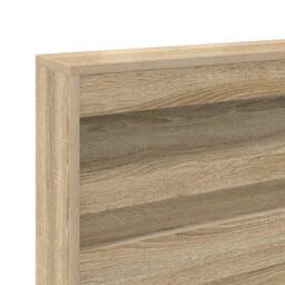 Berkfield Home Storage Headboard with Shelf Sonoma oak 80 cm Engineered wood in Light Tan - thumbnail 9