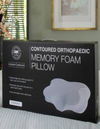 The Lyndon Company Contoured Orthopaedic 95% Polyester Pillow with 100% Cotton Removable Pillowcase - Deyongs 1846 in White - thumbnail 3