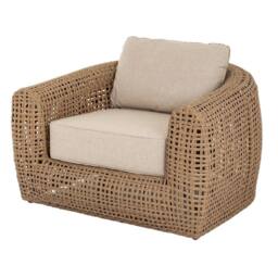 Lemon Pavilion Furniture and Decor Bloom Collection Outdoor Large Lounge Chair - L108xW116xH72 cm - Brown - thumbnail 1
