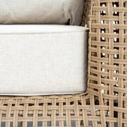 Lemon Pavilion Furniture and Decor Bloom Collection Outdoor Large Lounge Chair - L108xW116xH72 cm - Brown - thumbnail 3