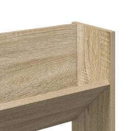 Berkfield Home Wall Shoe Cabinets 2 pcs Sonoma Oak 80x18x60cm Engineered Wood in Light Brown - Size: 80 x 18 x 60 cm - thumbnail 8