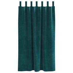 Berkfield Home Green Blackout Curtains with Hanging Loops 2 pcs Dark Green Velvet - thumbnail 4