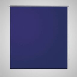 Berkfield Home Roller Blind Blackout 100 x 230 cm Marine in Blue - thumbnail 1