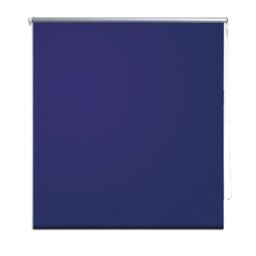 Berkfield Home Roller Blind Blackout 100 x 230 cm Marine in Blue - thumbnail 2