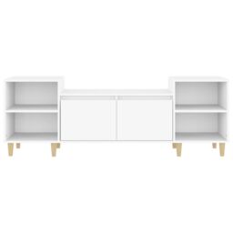 Berkfield Home TV Cabinet White 160x35x55 cm Engineered Wood - Size: 160 x 35 x 55 cm - thumbnail 6