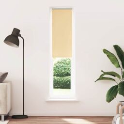 Berkfield Home Roller Blind Blackout Beige 50x210 cm Fabric Width 45.7 cm Polyester