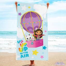 Gabby's Dollhouse Up Up The Air Cotton Towel in Bright Blue - thumbnail 5