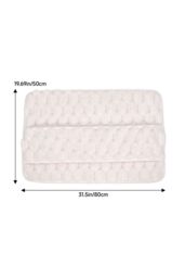 Living and Home Soft Non-Slip Polyester Bath Mat in Beige - Size: 50 x 80 cm - thumbnail 8