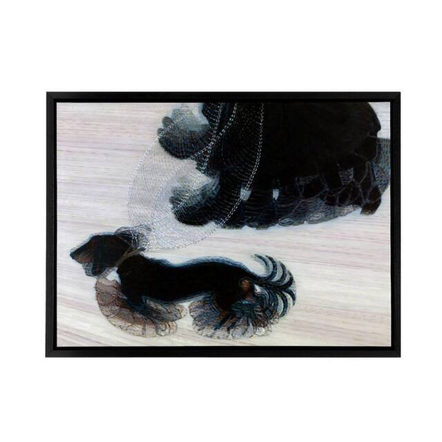 "Artery8 Giacomo Balla Dynamism Of A Dog On A Leash Framed Canvas Wall Art Print - Size: W12"" x H16""" - image 1