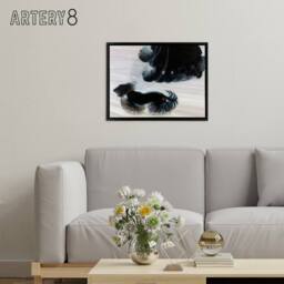 "Artery8 Giacomo Balla Dynamism Of A Dog On A Leash Framed Canvas Wall Art Print - Size: W12"" x H16""" - thumbnail 3