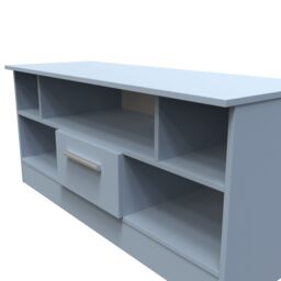 Ready Assembled 2 U Trent 1 Drawer TV & Media Unit (Ready Assembled) in Light Blue - thumbnail 4