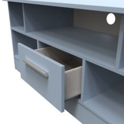 Ready Assembled 2 U Trent 1 Drawer TV & Media Unit (Ready Assembled) in Light Blue - thumbnail 5