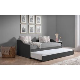 Ashfield Premier Anthracite Day Bed & Pull Out Bed in Charcoal - Size: Single - thumbnail 2