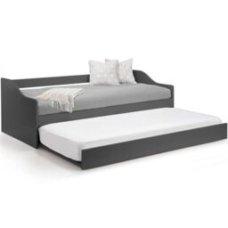 Ashfield Premier Anthracite Day Bed & Pull Out Bed in Charcoal - Size: Single - thumbnail 4