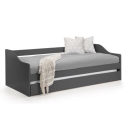 Ashfield Premier Anthracite Day Bed & Pull Out Bed in Charcoal - Size: Single - thumbnail 3