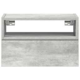 Berkfield Home Wall-mounted Bedside Cabinets 2 pcs Concrete Grey 45x26x28.5 cm - thumbnail 4
