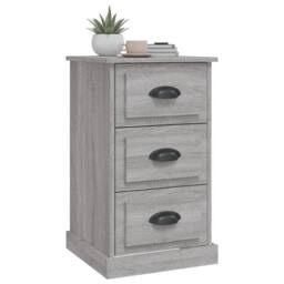 Berkfield Home Bedside Cabinet Grey Sonoma 39x39x67 cm Engineered Wood - Size: 39 x 39 x 67 cm - thumbnail 4