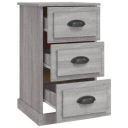 Berkfield Home Bedside Cabinet Grey Sonoma 39x39x67 cm Engineered Wood - Size: 39 x 39 x 67 cm - thumbnail 6