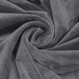 FLAVORA 2 Seater Super Stretch Solid Sofa Slipcover in Grey - Size: 100 cm x 190 cm - thumbnail 4
