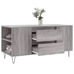 Berkfield Home Coffee Table Grey Sonoma 102x44.5x50 cm Engineered Wood - thumbnail 4