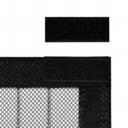 Berkfield Home Insect Door Curtain 210 x 100 cm 2 pcs Magnet Black - thumbnail 5