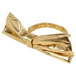 EONLION 2X Gold 50cm Large Metallic Chair Bows Sashes Party Decor - thumbnail 3
