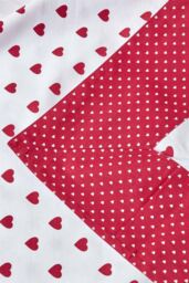 Homescapes Cotton Heart Decorative Sofa Throw in Red - Size: 150 cm x 200 cm - thumbnail 5