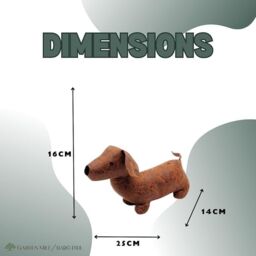 Marco Paul Sausage Dog Door Stop in Brown - thumbnail 2