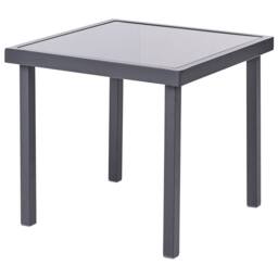 Wyld and Coco 2 Seater Outdoor Bistro Set Dark Grey Powder Coat Steel Tempered - thumbnail 8
