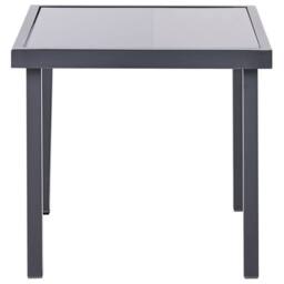 Wyld and Coco 2 Seater Outdoor Bistro Set Dark Grey Powder Coat Steel Tempered - thumbnail 9