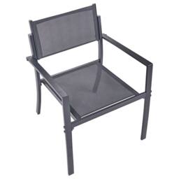 Wyld and Coco 2 Seater Outdoor Bistro Set Dark Grey Powder Coat Steel Tempered - thumbnail 7