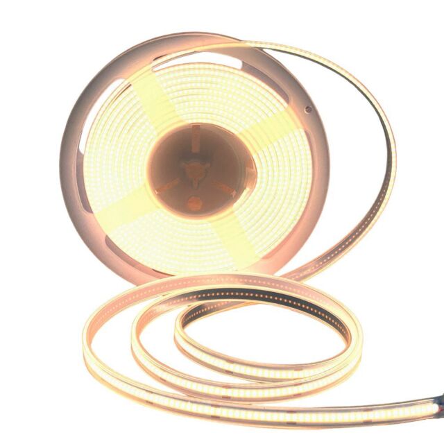 ENER-J 24V COB LED Strip Light 480 LEDs Per Metre 10W Per Metre 1020lm Per Metre 4000K IP65 30 Metre Roll in White