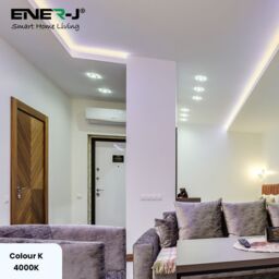 ENER-J 24V COB LED Strip Light 480 LEDs Per Metre 10W Per Metre 1020lm Per Metre 4000K IP65 30 Metre Roll in White - thumbnail 4