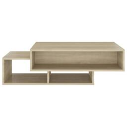 Berkfield Home Coffee Table Sonoma Oak 105x55x32 cm Engineered Wood in Light Tan - Size: 105 x 55 x 32 cm - thumbnail 5