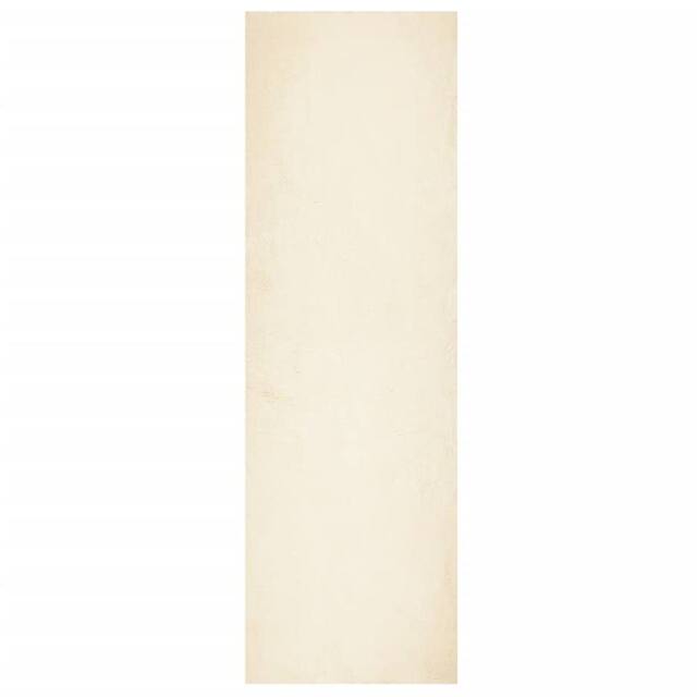 Berkfield Home Rug HUARTE Short Pile Soft & Washable Cream 80x250 cm - Size: Medium - image 1
